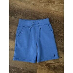 Polo Ralph Lauren Fleece Shorts Boys Size Small‎ 8 Blue Navy Pony Logo